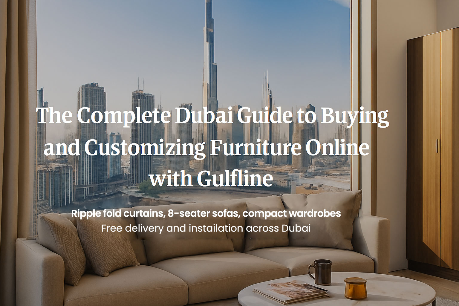 Dubai skyline apartment with Gulfline furniture