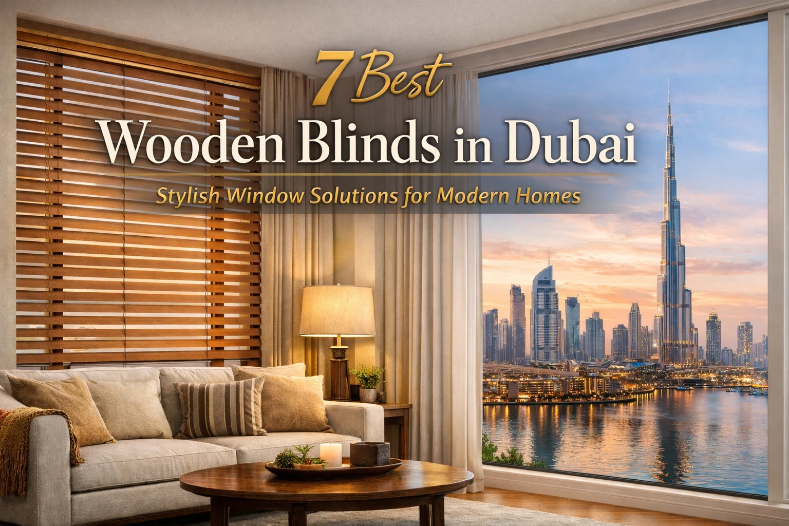 Wooden Blinds in Dubai