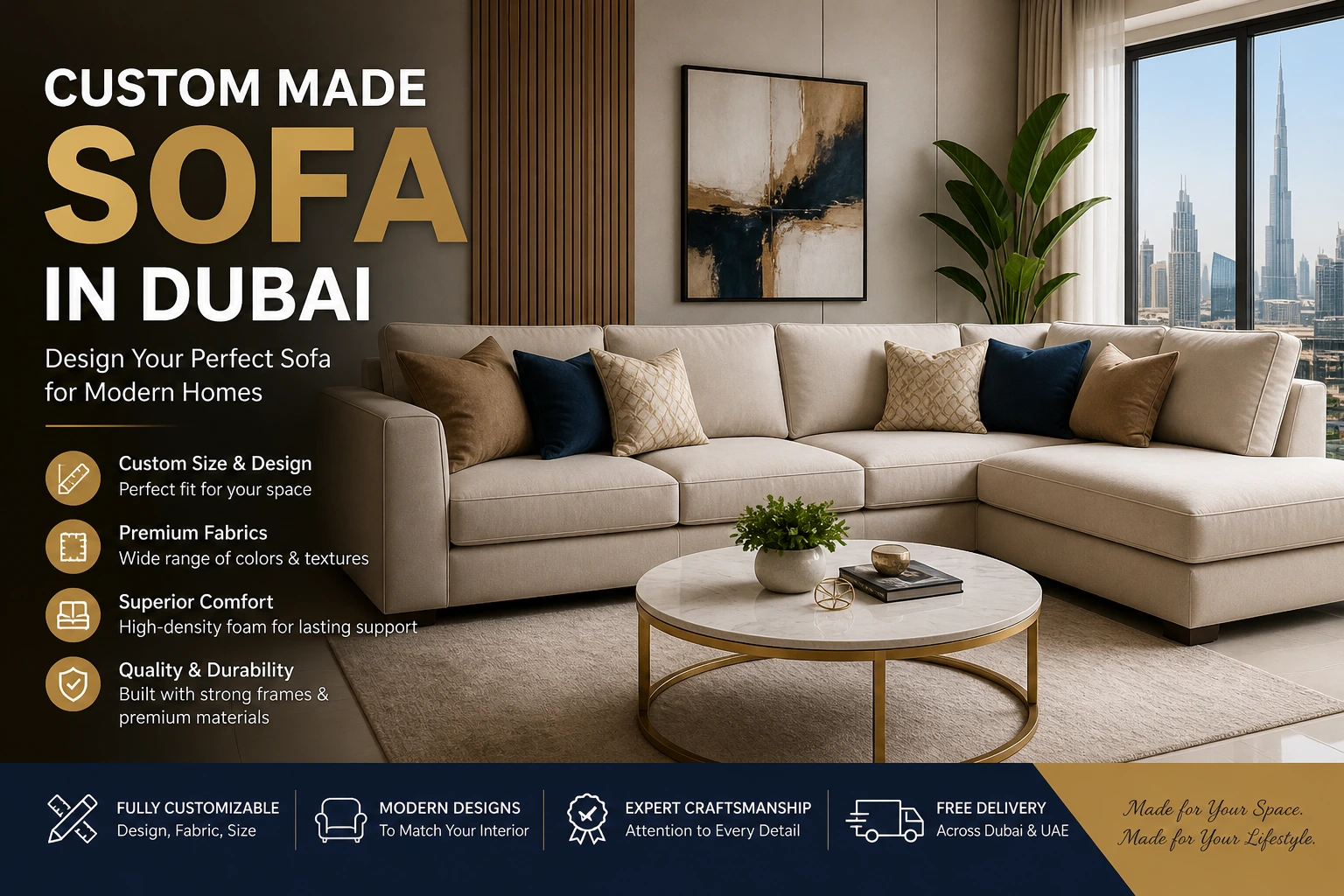 custom furniture in Dubai