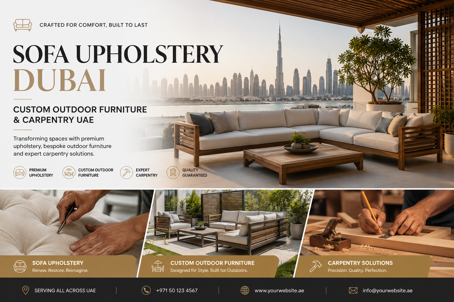 Sofa upholstery Dubai